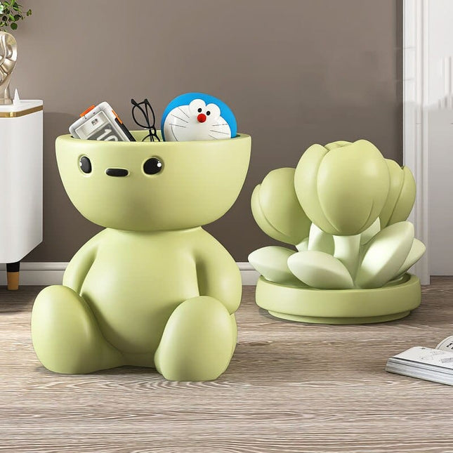 ChandelierDecor - Flower Man Kids Room Storage Plant Statue