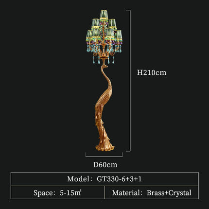 ChandelierDecor - French Rococo Peacock Floor Lamp - Elegant Lighting