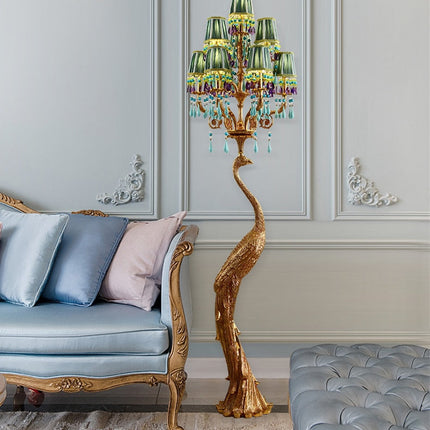 ChandelierDecor - French Rococo Peacock Floor Lamp - Elegant Lighting