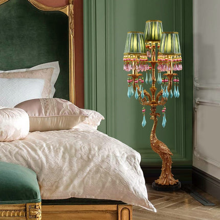 ChandelierDecor - French Rococo Peacock Floor Lamp - Elegant Lighting