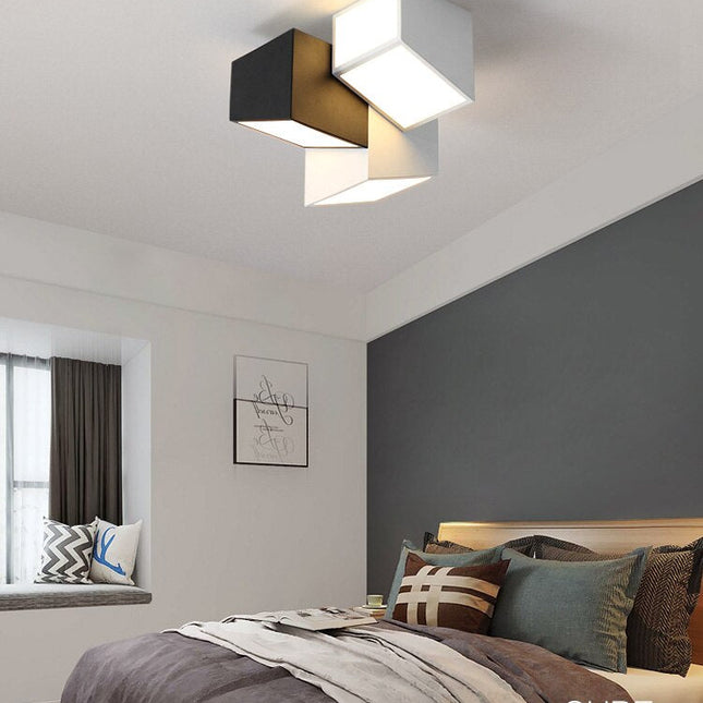 ChandelierDecor - Geometric Ceiling Light for Bedroom