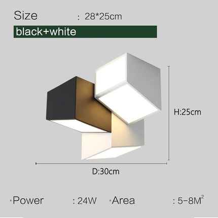ChandelierDecor - Geometric Ceiling Light for Bedroom