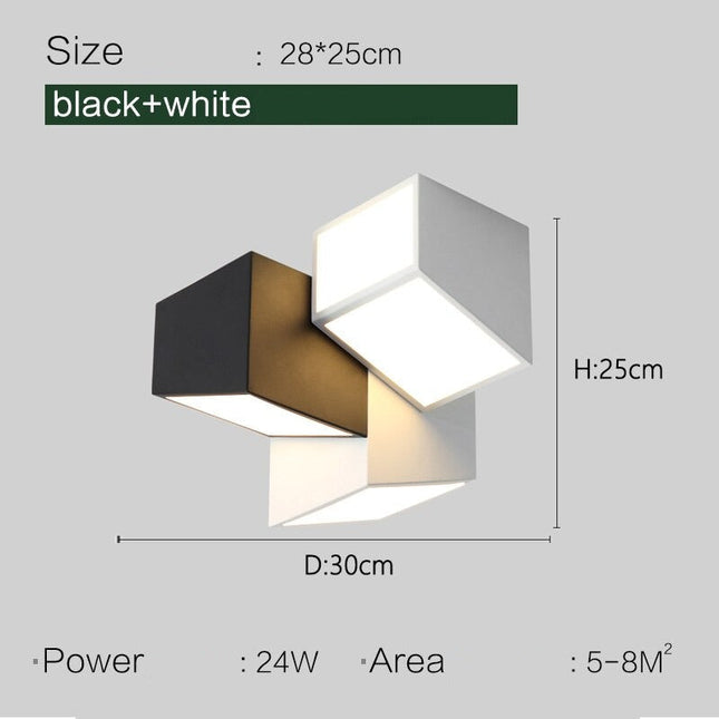 ChandelierDecor - Geometric Ceiling Light for Bedroom