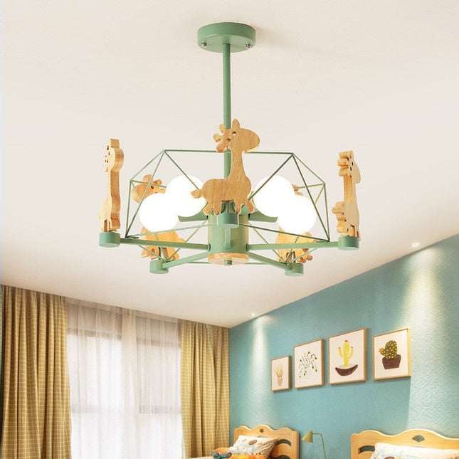 ChandelierDecor - Giraffe Ceiling Light - Kids Nursery lighting
