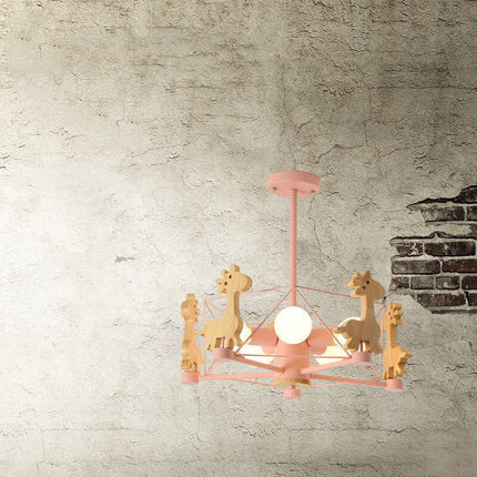 ChandelierDecor - Giraffe Ceiling Light - Kids Nursery lighting