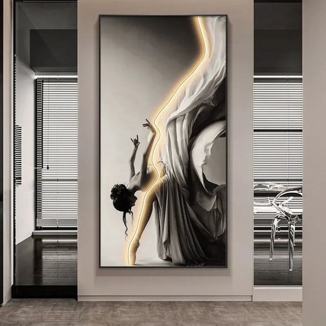 ChandelierDecor - Girl Dance Art LED Wall Lamp for Interior Decoration