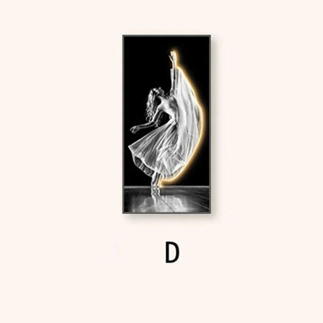 ChandelierDecor - Girl Dance Art LED Wall Lamp for Interior Decoration