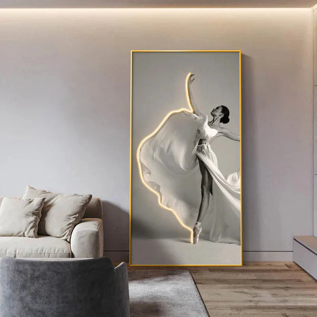 ChandelierDecor - Girl Dance Art LED Wall Lamp for Interior Decoration