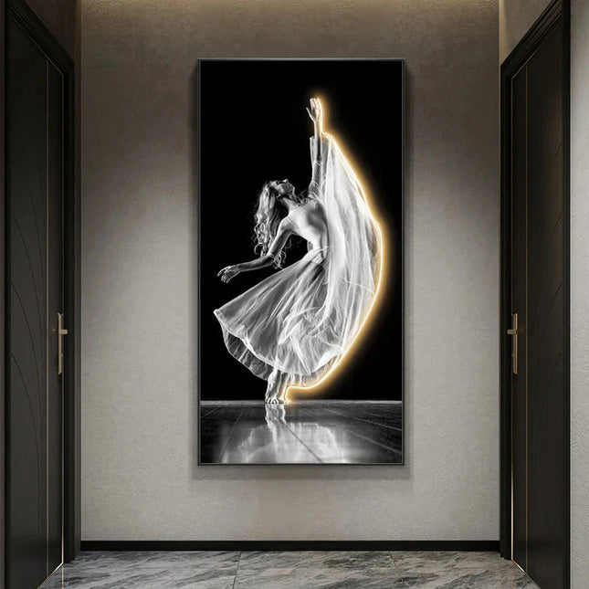 ChandelierDecor - Girl Dance Art LED Wall Lamp for Interior Decoration