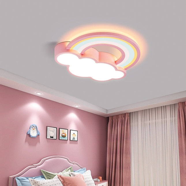ChandelierDecor - Girls Cloud Rainbow Ceiling Light | Kids Room Decor Lights