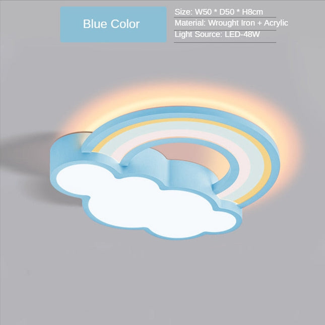 ChandelierDecor - Girls Cloud Rainbow Ceiling Light | Kids Room Decor Lights