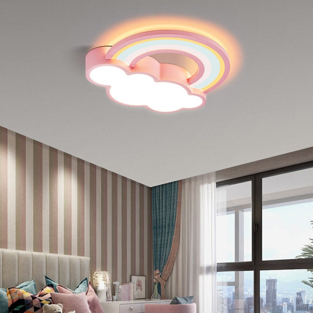 ChandelierDecor - Girls Cloud Rainbow Ceiling Light | Kids Room Decor Lights