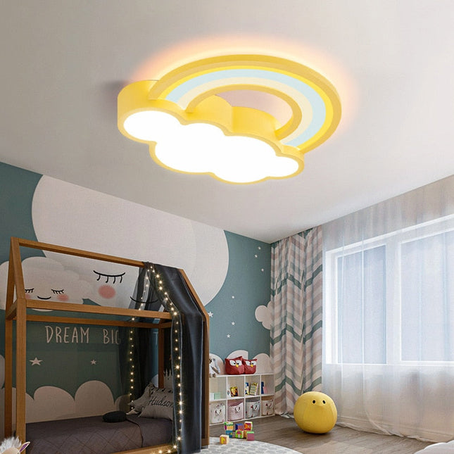 ChandelierDecor - Girls Cloud Rainbow Ceiling Light | Kids Room Decor Lights