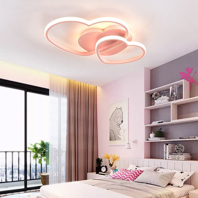 ChandelierDecor - Girls Love Hearts Ceiling Light | Kids Room Decor Lights