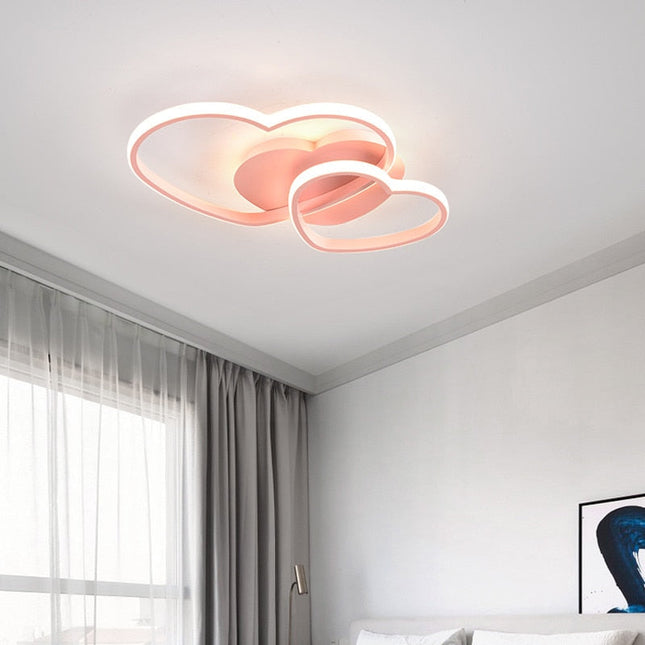 ChandelierDecor - Girls Love Hearts Ceiling Light | Kids Room Decor Lights