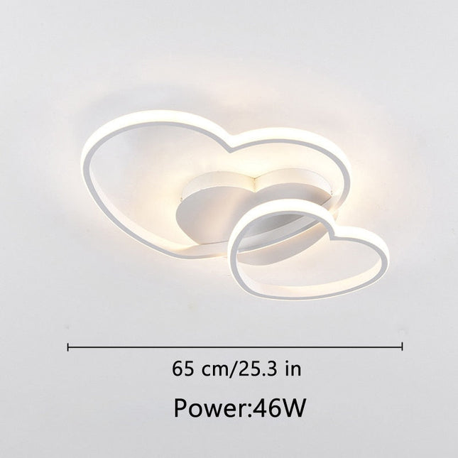 ChandelierDecor - Girls Love Hearts Ceiling Light | Kids Room Decor Lights