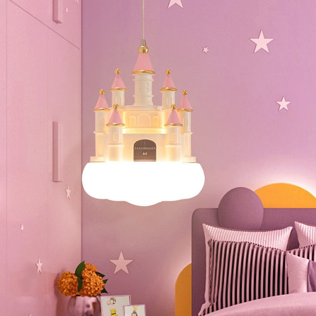 ChandelierDecor - Girls Room Creative Castle Pendant Lamp Chandelier