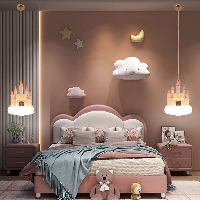 ChandelierDecor - Girls Room Creative Castle Pendant Lamp Chandelier