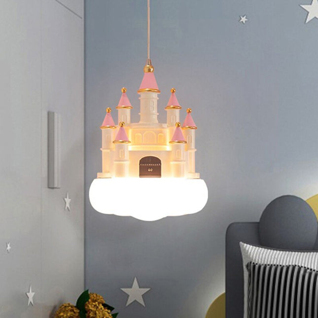 ChandelierDecor - Girls Room Creative Castle Pendant Lamp Chandelier