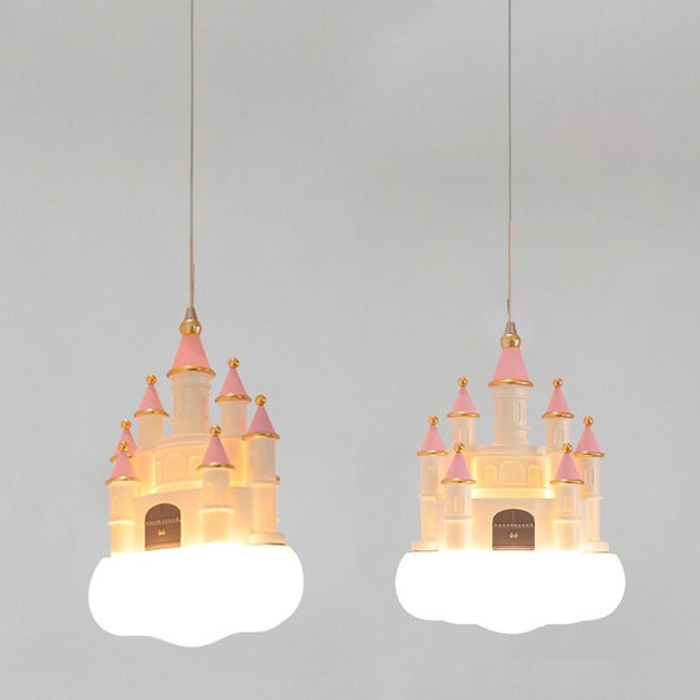 ChandelierDecor - Girls Room Creative Castle Pendant Lamp Chandelier