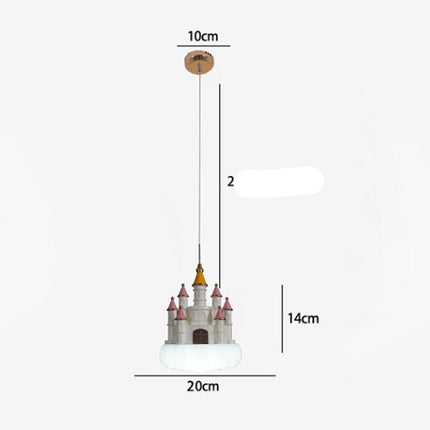 ChandelierDecor - Girls Room Creative Castle Pendant Lamp Chandelier