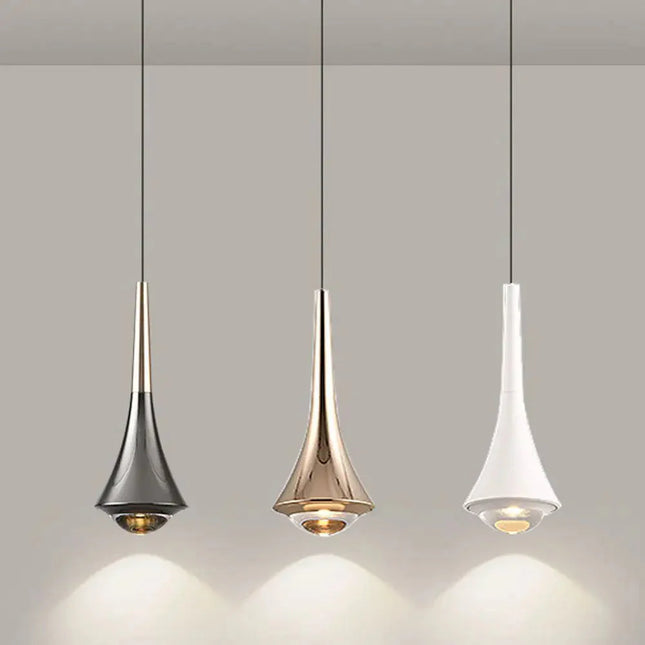 ChandelierDecor - Glass Aluminum LED Pendant Dining Room Ceiling Light