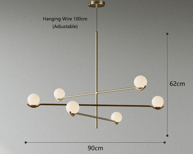 ChandelierDecor - Glass Ball Hanging Light: Stylish Lighting Solution