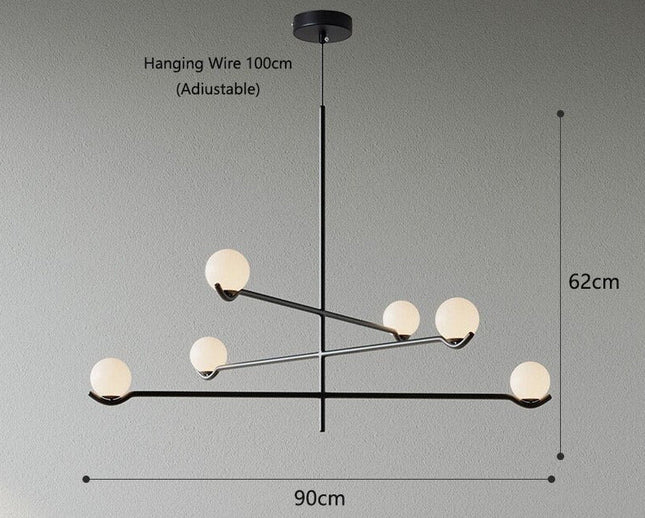 ChandelierDecor - Glass Ball Hanging Light: Stylish Lighting Solution