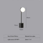 Lampe de table / Noir / Blanc chaud