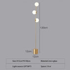 Lampadaire / Or / Blanc chaud