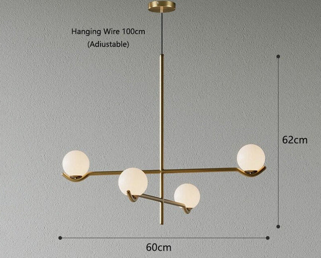 ChandelierDecor - Glass Ball Hanging Light: Stylish Lighting Solution