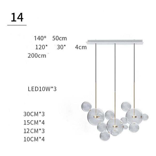 ChandelierDecor - Glass Ball Pendant Lights: Exquisite Illumination Options