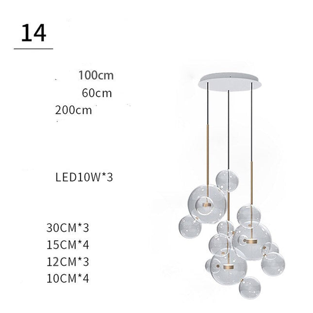 ChandelierDecor - Glass Ball Pendant Lights: Exquisite Illumination Options