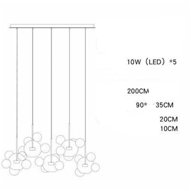 ChandelierDecor - Glass Ball Pendant Lights: Exquisite Illumination Options