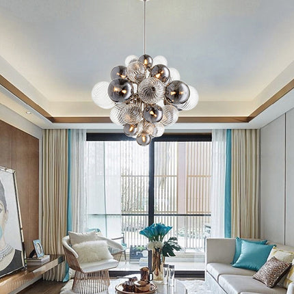ChandelierDecor - Glass Balls Chandelier: Exquisite Lighting Fixture