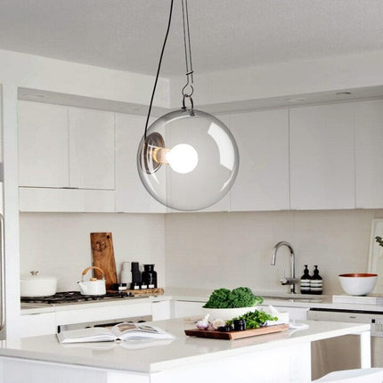ChandelierDecor - Glass Globe LED Hanging Light Chandelier