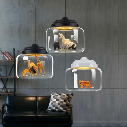 ChandelierDecor - Glass Lamp Cafe Kindergarten Study Kids Room Lights