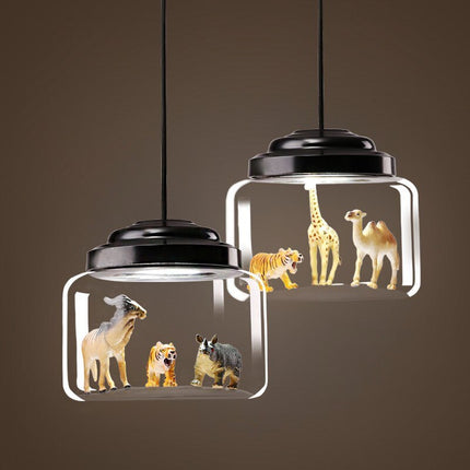 ChandelierDecor - Glass Lamp Cafe Kindergarten Study Kids Room Lights