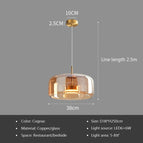 33 cm / Lumière froide / ambre