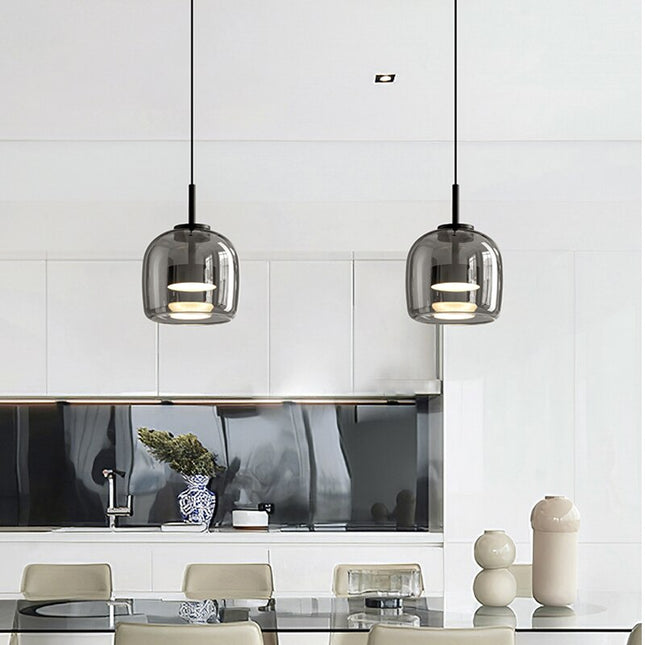 ChandelierDecor - Glass LED Pendant Hanging Lamp For Dining Room