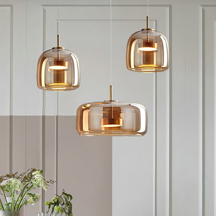 ChandelierDecor - Glass LED Pendant Hanging Lamp For Dining Room