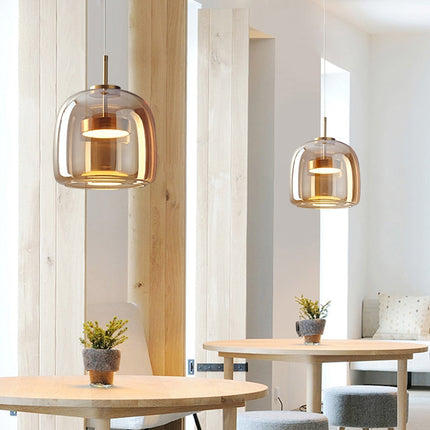 ChandelierDecor - Glass LED Pendant Hanging Lamp For Dining Room