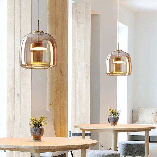 ChandelierDecor - Glass LED Pendant Hanging Lamp For Dining Room