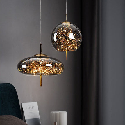 ChandelierDecor - Glass Net Long Line Pendant Chandelier Lights