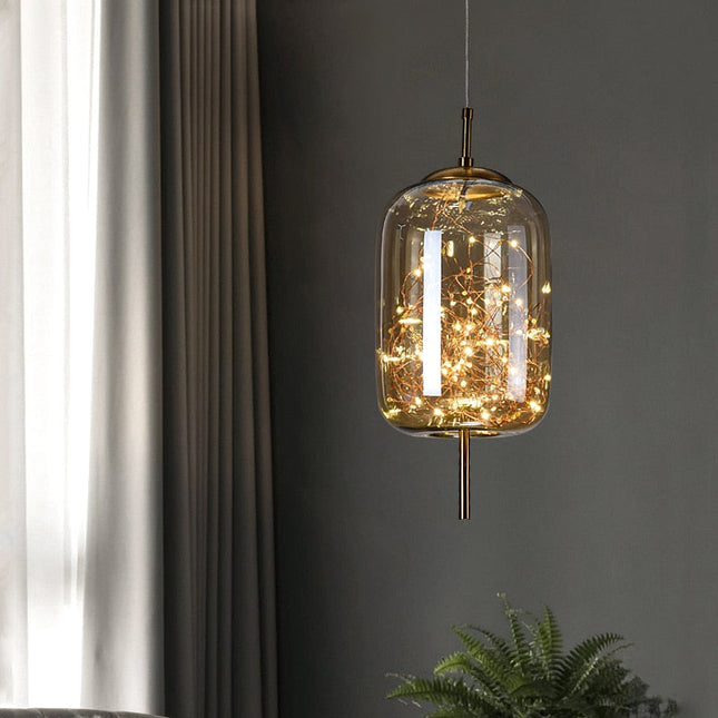 ChandelierDecor - Glass Net Long Line Pendant Chandelier Lights