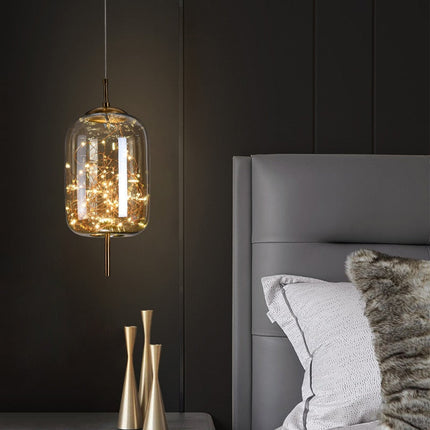 ChandelierDecor - Glass Net Long Line Pendant Chandelier Lights