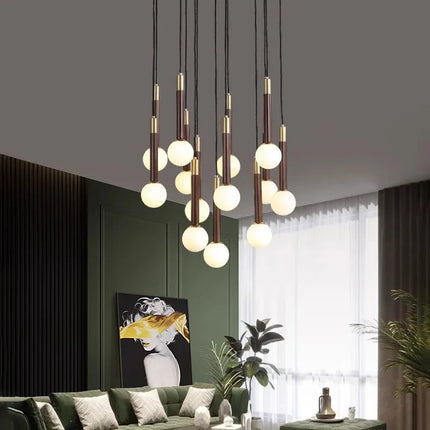 ChandelierDecor - Globe Pendant Ceiling Light Hanging Loops Chandelier