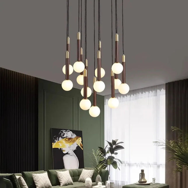 ChandelierDecor - Globe Pendant Ceiling Light Hanging Loops Chandelier