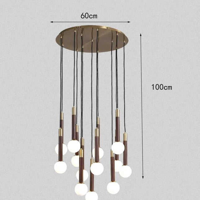 ChandelierDecor - Globe Pendant Ceiling Light Hanging Loops Chandelier