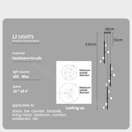 ChandelierDecor - Globe Stems Chandelier: Exquisite Lighting Fixture